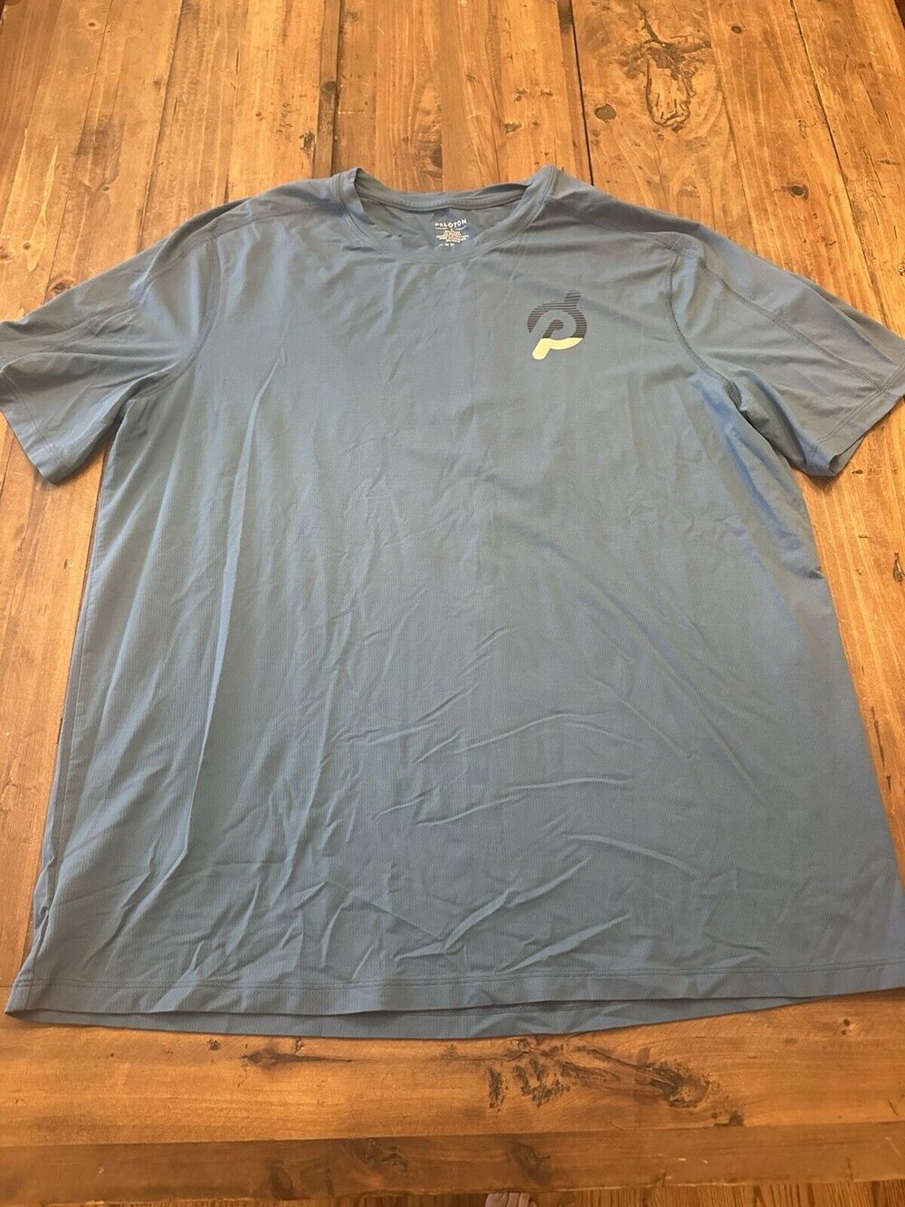 Peloton Men’s Performance Shirt Size Large Athletic Bike Blue